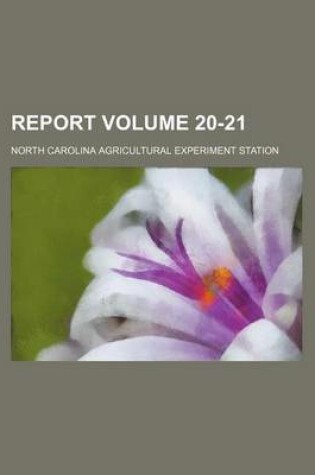 Cover of Report Volume 20-21