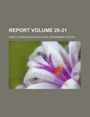 Book cover for Report Volume 20-21