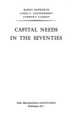 Cover of Capital Need in the Seventies