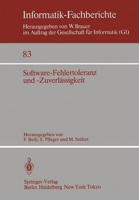 Cover of Software-Fehlertoleranz und -Zuverlassigkeit