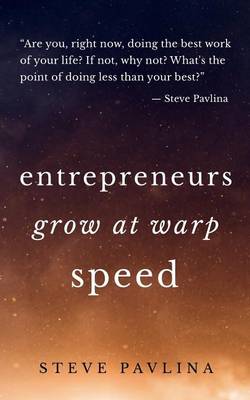 Book cover for Entrepreneurs Grow at Warp Speed