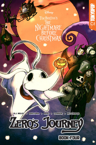 Cover of Disney Manga: Tim Burton's The Nightmare Before Christmas - Zero's Journey, Book 4