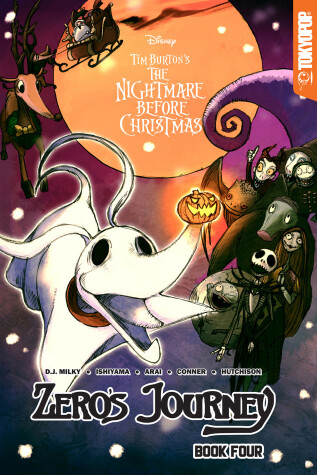 Book cover for Disney Manga: Tim Burton's The Nightmare Before Christmas - Zero's Journey, Book 4