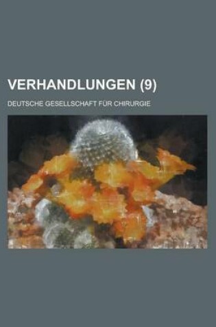 Cover of Verhandlungen (9)