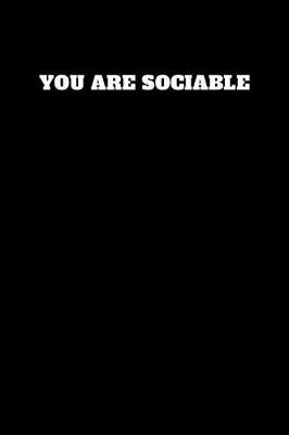 Book cover for You Are Sociable