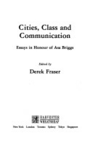 Cover of Cities, Class and Communication