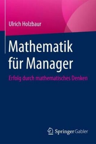 Cover of Mathematik für Manager