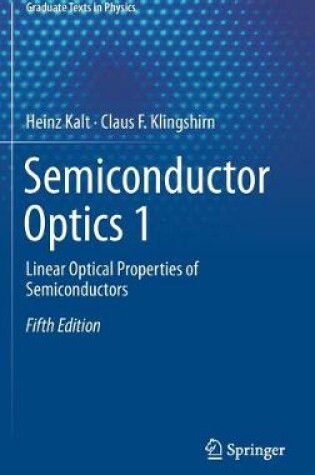 Cover of Semiconductor Optics 1