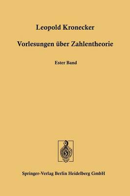 Book cover for Vorlesungen UEber Zahlentheorie