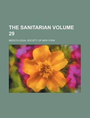 Book cover for The Sanitarian Volume 29