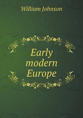 Book cover for Early modern Europe