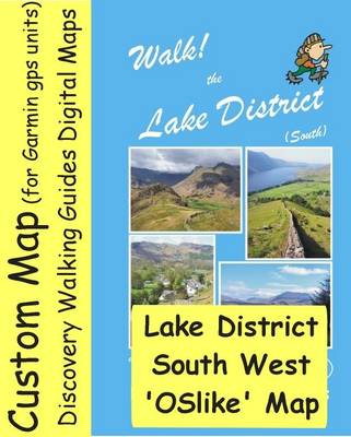 Book cover for Lake District South West Oslike Custom Map