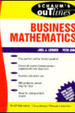 Cover of Schaum's Outline of Theory and Problems of Business Mathematics