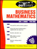 Book cover for Schaum's Outline of Theory and Problems of Business Mathematics