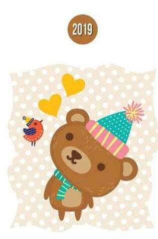 Cover of 2019 Planner; Bear and Bird