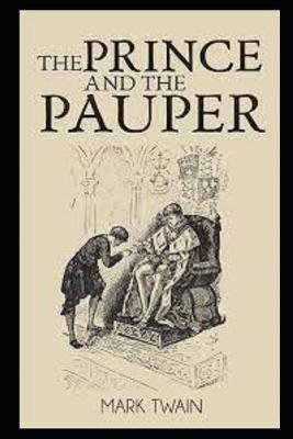 Book cover for The Prince and the Pauper by Mark Twain(illustrated)