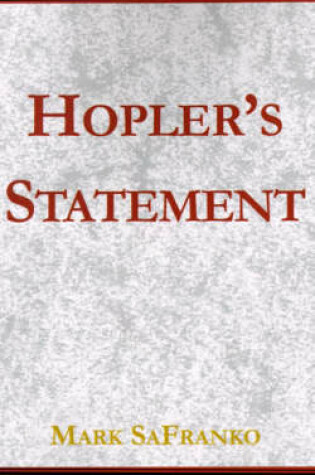 Cover of Hopler's Statement