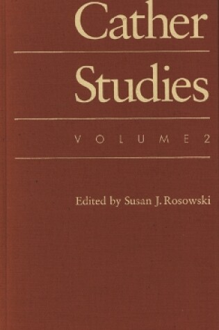 Cover of Cather Studies, Volume 2