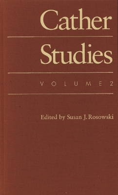 Book cover for Cather Studies, Volume 2
