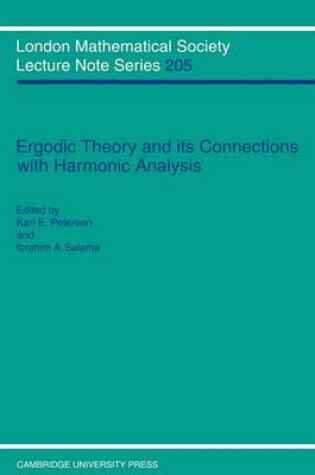 Cover of Ergodic Theory and Harmonic Analysis