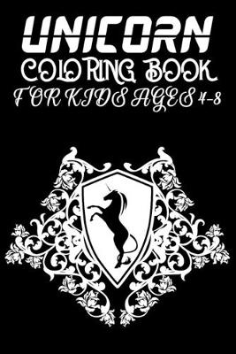 Book cover for Unicorn Coloring Book for Kids Ages 4-8