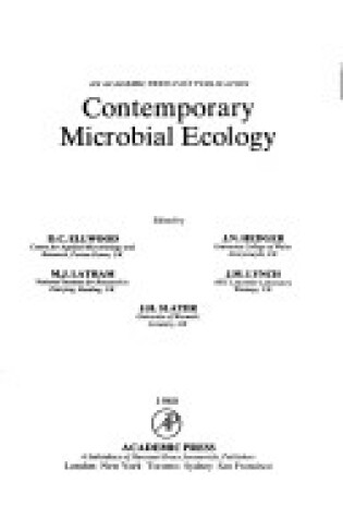 Cover of Contemporary Microbial Ecology