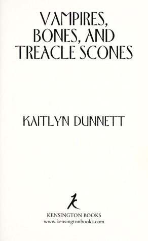 Book cover for Vampires, Bones, and Treacle Scones
