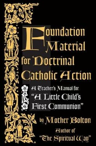 Cover of Foundation Material for Doctrinal Catholic Action