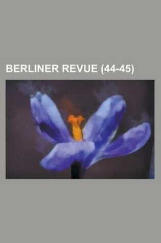 Cover of Berliner Revue (44-45)