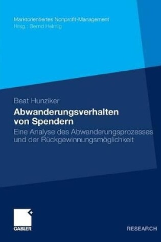 Cover of Abwanderungsverhalten von Spendern