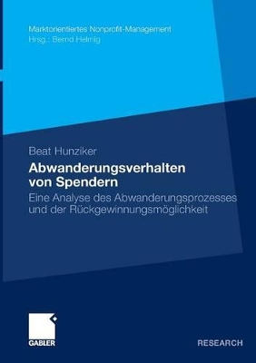 Cover of Abwanderungsverhalten von Spendern