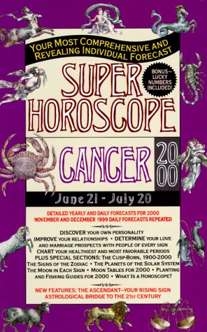 Book cover for Super Horoscope: Cancer 2000