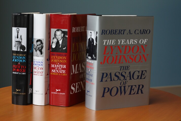 Book cover for Robert A. Caro's The Years of Lyndon Johnson Set