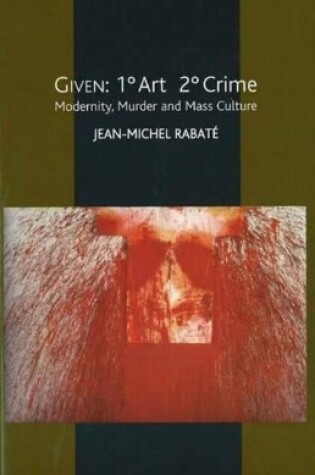Cover of Given: 1° Art 2° Crime