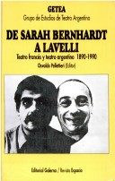 Cover of de Sarah Bernardt A Lavelli