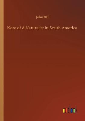 Book cover for Note of A Naturalist in South America