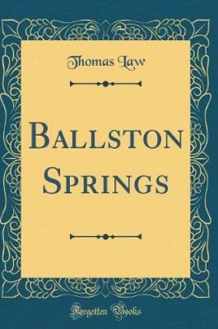 Cover of Ballston Springs (Classic Reprint)