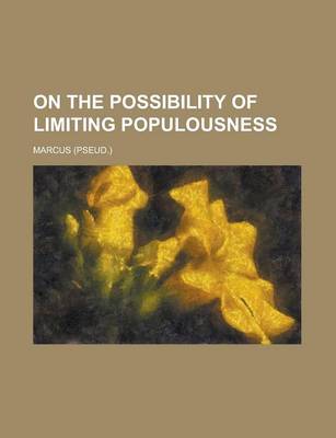 Book cover for On the Possibility of Limiting Populousness