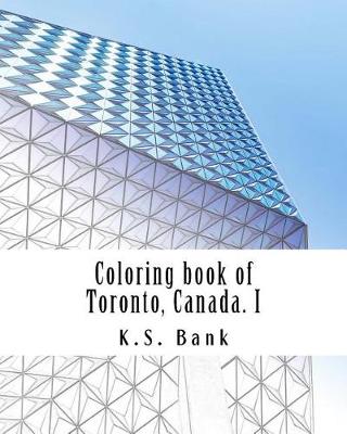 Book cover for Coloring book of Toronto, Canada. I