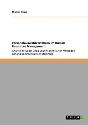 Book cover for Personalauswahlverfahren Im Human Resources Management