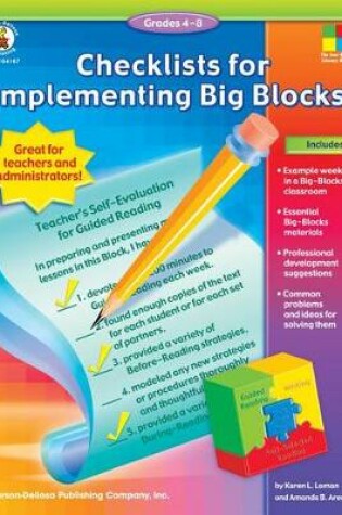 Cover of Checklists for Implementing Big Blocks(tm), Grades 4 - 8