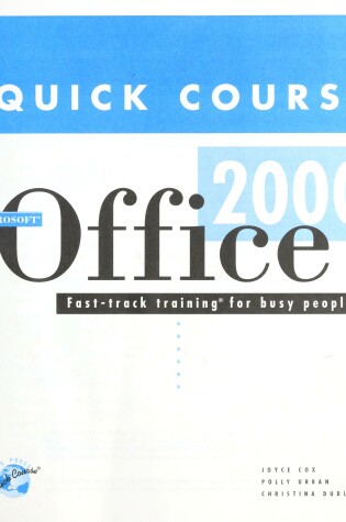 Cover of Quick Course in Microsoft Office 2000