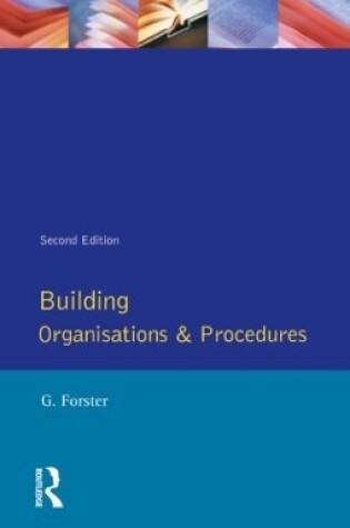 Cover of Building Organisation and Procedures