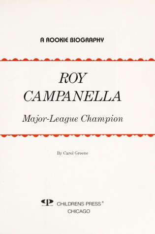 Cover of Roy Campanella