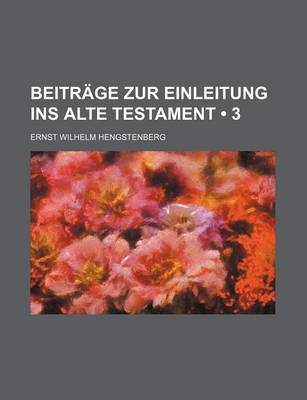 Book cover for Beitrage Zur Einleitung Ins Alte Testament (3)