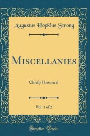 Cover of Miscellanies, Vol. 1 of 2