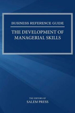 Cover of The Development of Managerial Skills