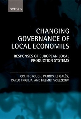 Book cover for Changing Governance of Local Economies