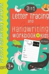 Book cover for Letter Tracing and Cursive Handwriting workbook for kids 3 in 1 with Animals