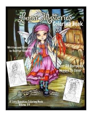 Book cover for Lunar Mysteries Coloring Book